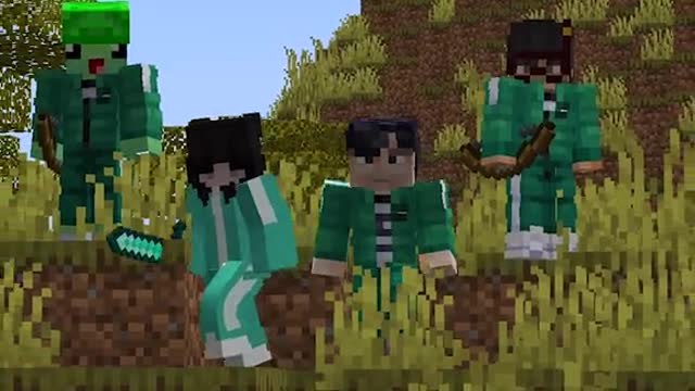 Who just saved me? 😳 #minecraft #minecraftmemes #squidgame