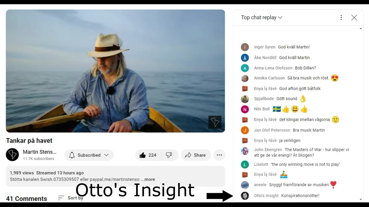 Otto Ekevi (Otto's Insight) sabboterar för Martin Stensö