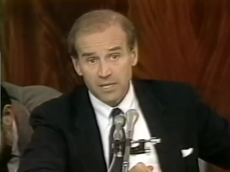 Biden 1987 planned or predicted? Targeted mandates on particular social groups