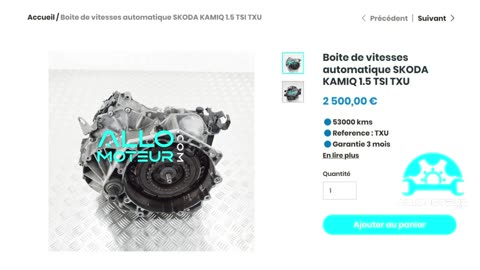 ALLOMOTEUR.COM - Boite de vitesses automatique SKODA KAMIQ 1.5 TSI TXU