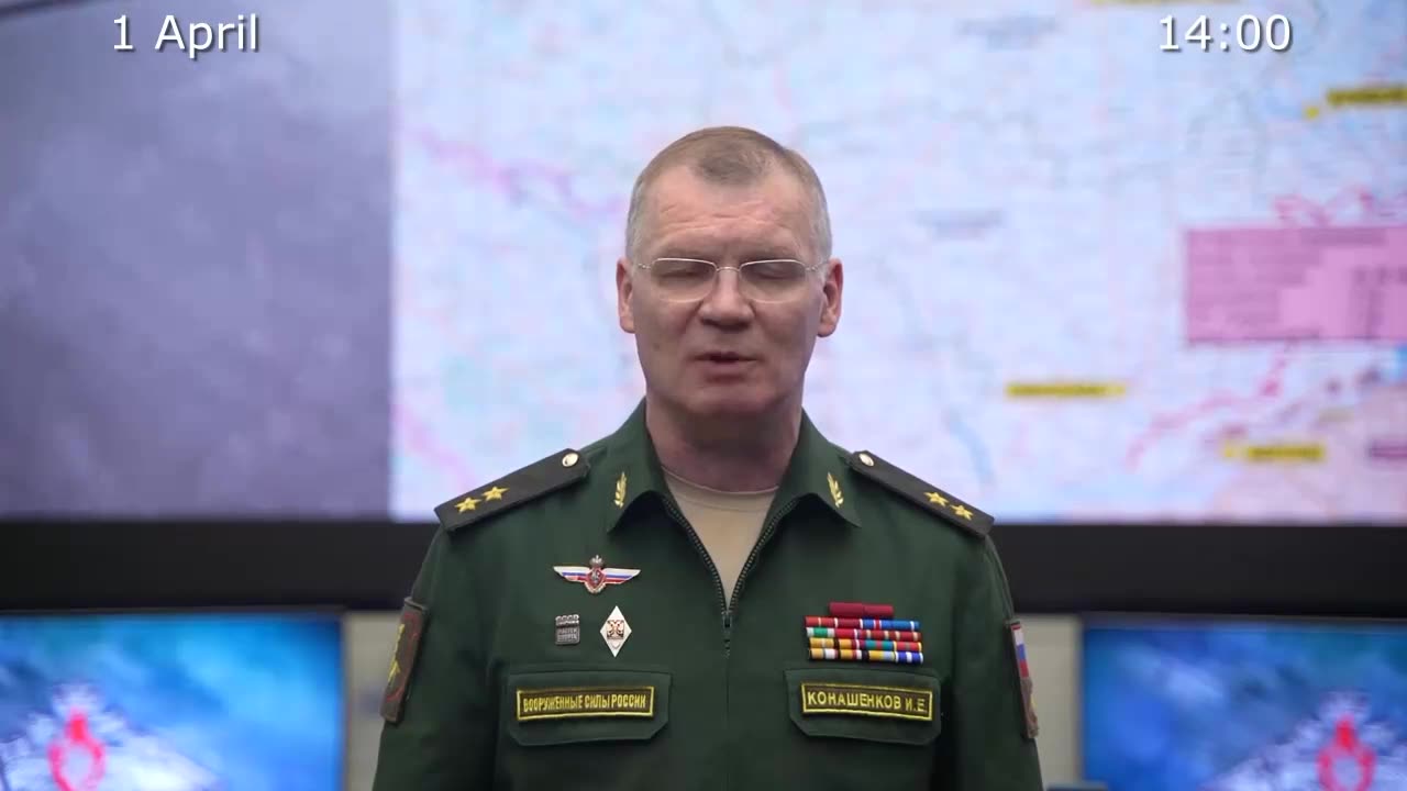 Russian Defence Ministry report on the progress of the special military