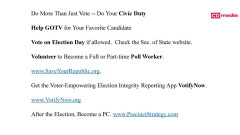Sneak Peak: Precinct Strategy How to End Voting Machines Dan Schultz October 4 2022 