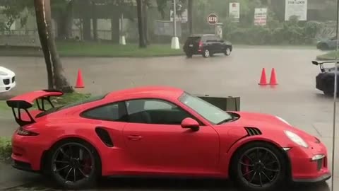 Red in the rain