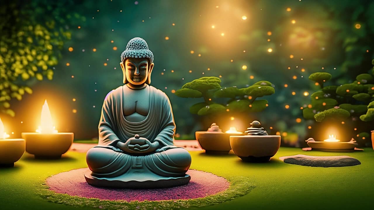 The Garden of Stillness _ Buddha Flute Meditation _ Soothing Music