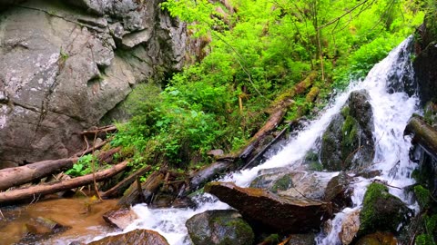 Nature of mountain of waterfall 😍# Watch just end you will see it Something 😜special