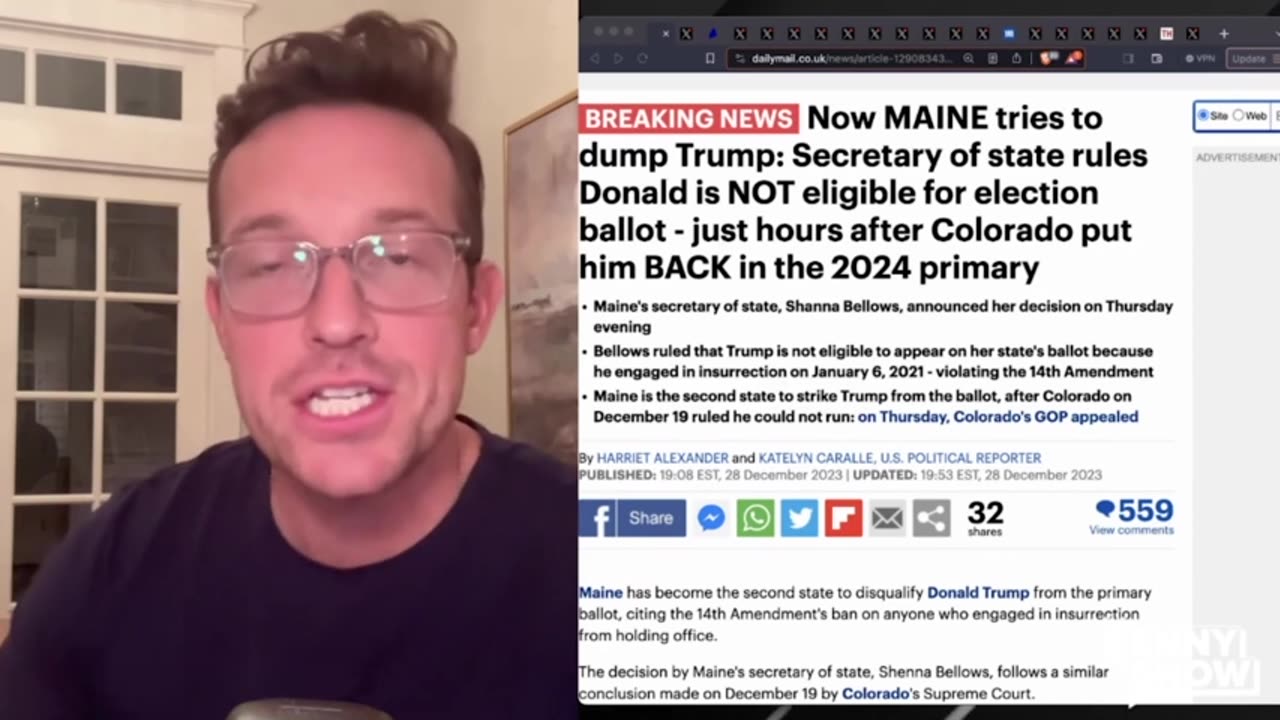 🚨BREAKING: Trump REMOVED From 2024 BALLOT in Swing State By Unelected Salty Lib