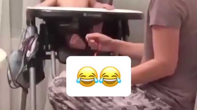 Funny laugh baby