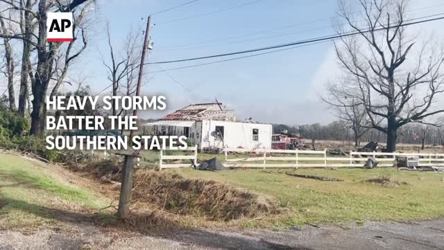 Storms batter southern states