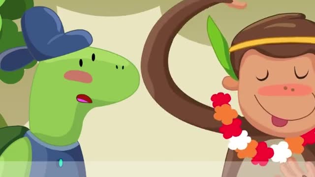 Children's animation # How can a friend rabbit swim?