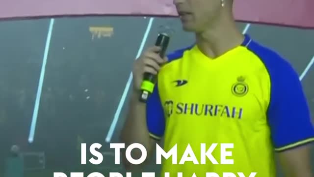 Cristiano Ronaldo talks about his ambitions with Al Nassr πΈπ¦ #ronaldo #shorts