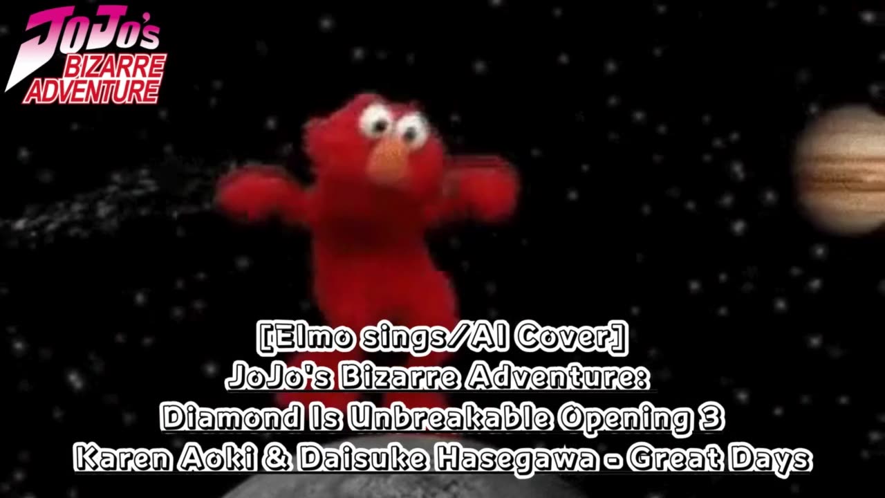 [Elmo sings/AI Cover] JoJo'sBizarreAdventure:DU Op 3 KarenAoki & DaisukeHasegawa - Great Days