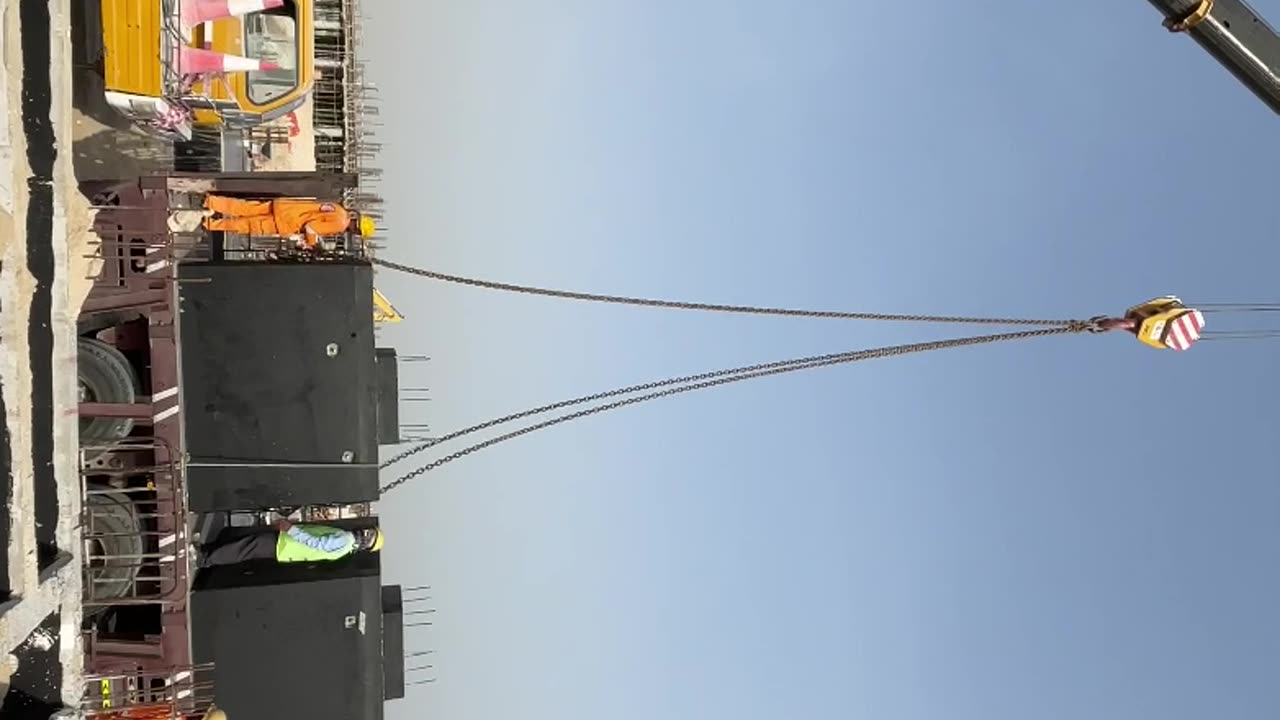Punjabi truck driver at construction site