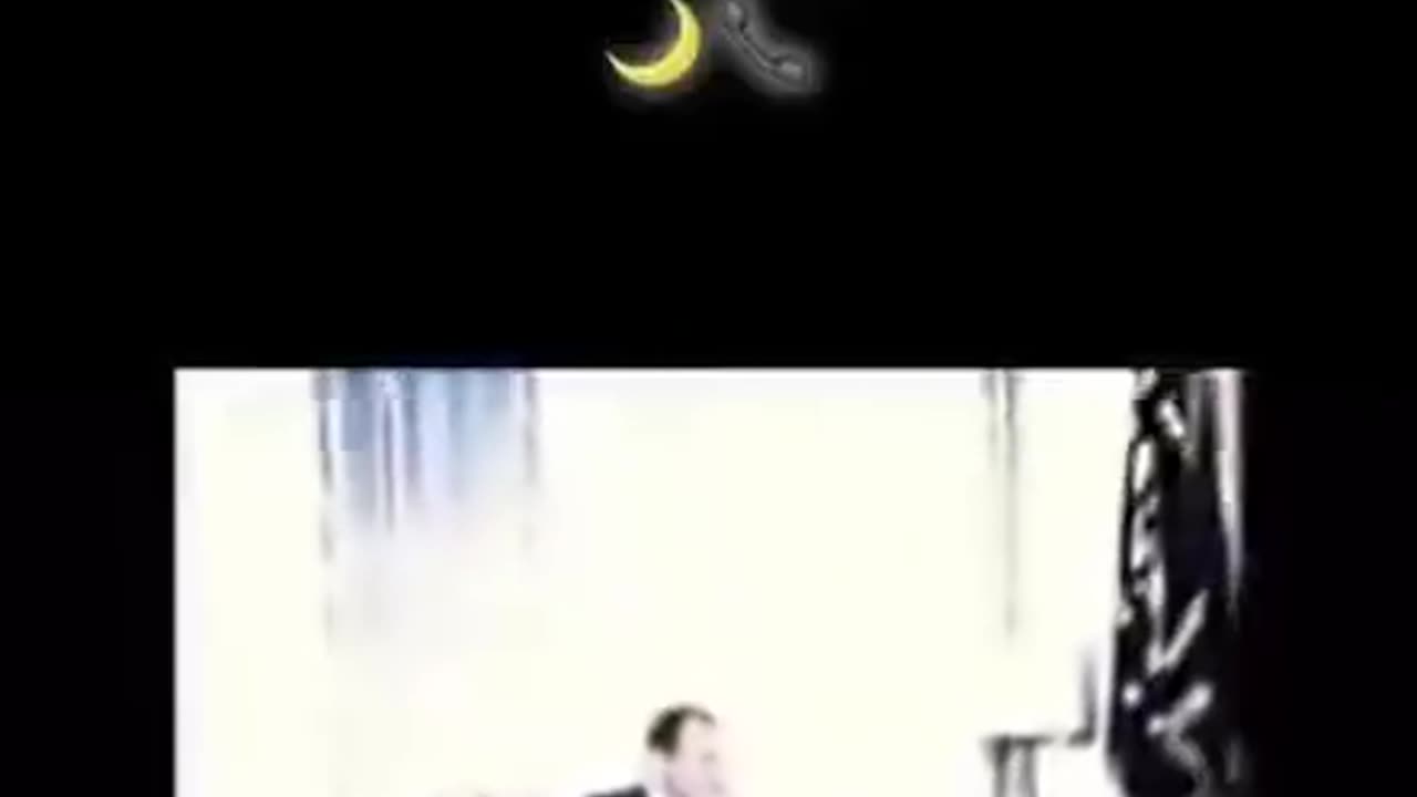 Nixon phoning the moon using a landline phone, also notice the picture on the wall