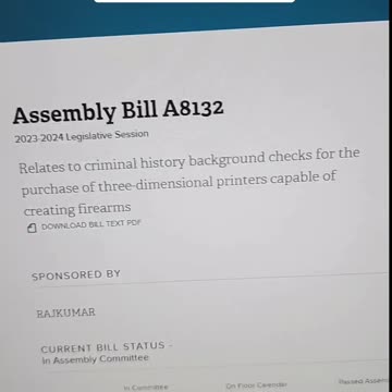 Live in NY? They're trying to restrict 3d printers with background checks. This needs to be stopped.
