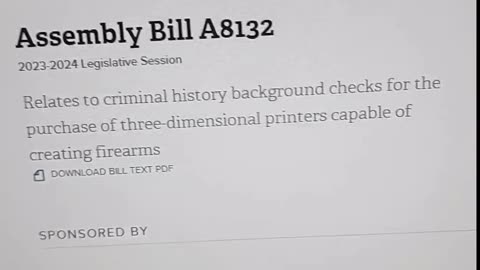 Live in NY? They're trying to restrict 3d printers with background checks. This needs to be stopped.