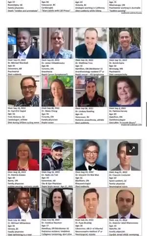 More than 130 Canadian Doctors Have Died Suddenly Since C19 Killshots Began (2)