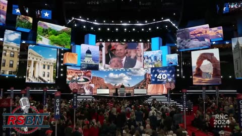 Sen. Mike Lee mentions newly announced Vice President J.D. Vance during the 2024 RNC