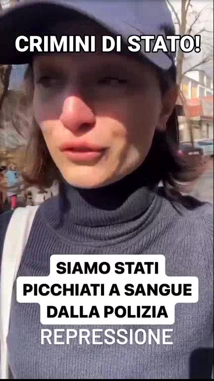 RAI NAPOLI PICCHIATI I MANIFESTANTI PRO PALESTINA 🇵🇸