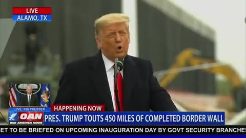 President Trump touts 450 miles of completed Border