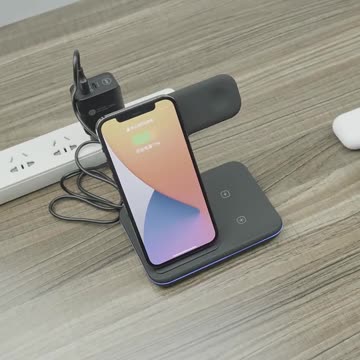 Wireless Charger Stand 15W Qi Fast Charging Dock Station for Apple Watches AirPods