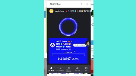 new mining mini app bot telegram okane