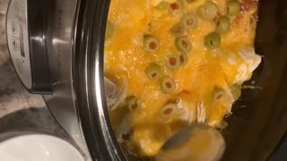 Slow Cooker Chicken Enchilada Casserole