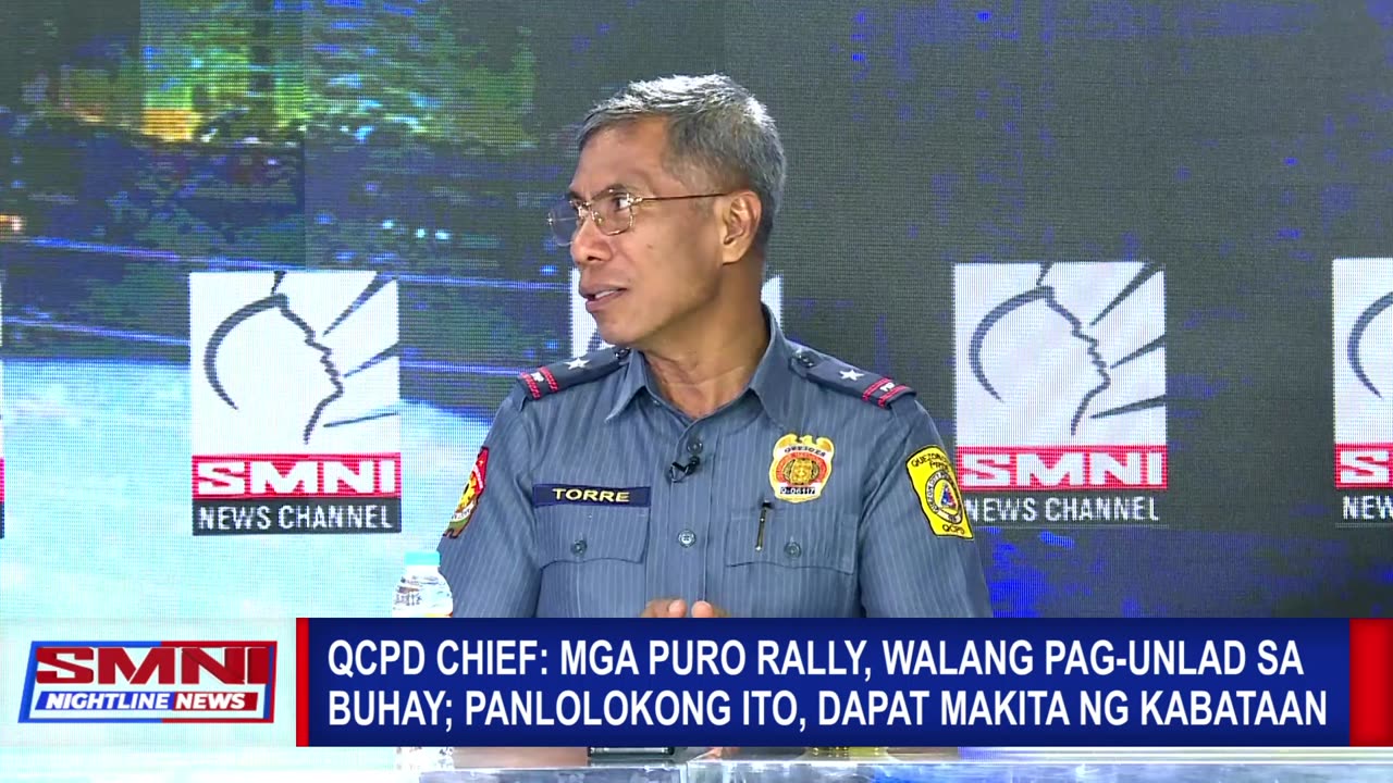 QCPD Chief: Mga puro rally, walang pag-unlad sa buhay; Panlolokong ito, dapat makita ng kabataan