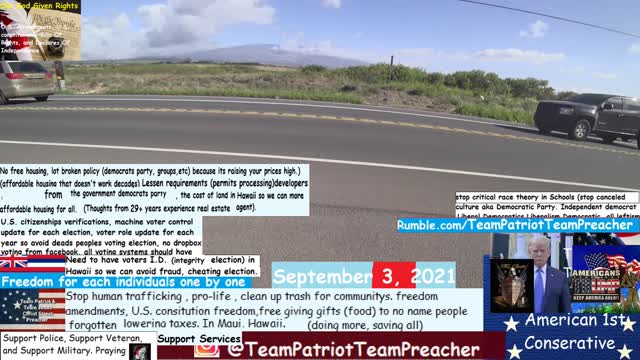 teampatriotteampreacher September 3, 2021 TrumpTeam in Maui Hawaii