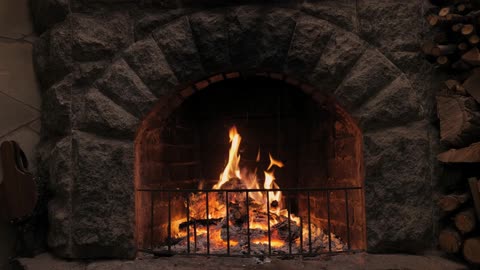 Cozy Fireplace for a Cold Day - 2 Hours