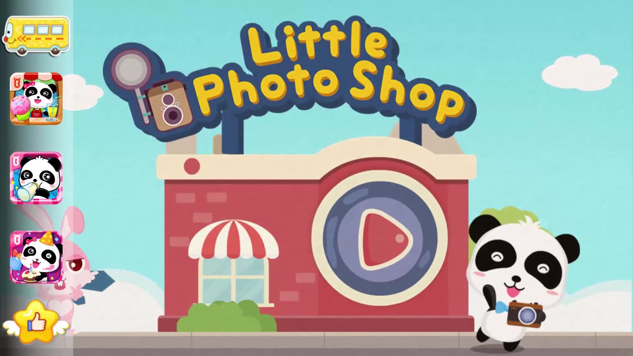 Little Panda's Photo Shop｜Role-playing, creative collocation-BabyBus Kids Games