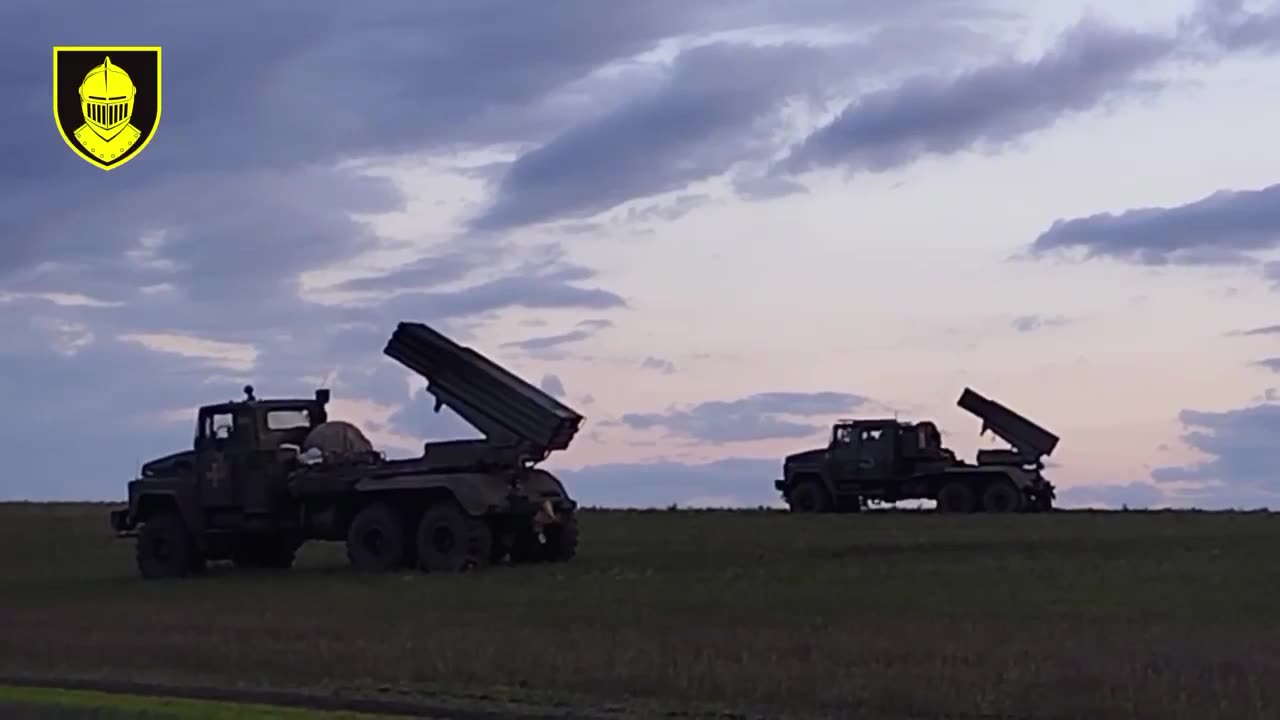 Footage from Ukrainian Rocket Trucks