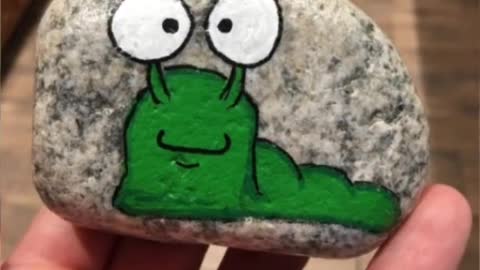 latest new Pebble stone painting ideas for beginners