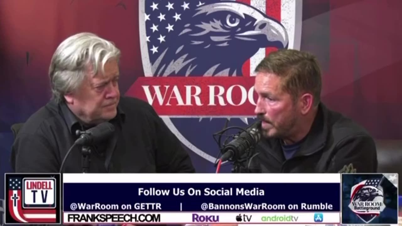 Steve Bannon interviews Jim Caviezel on the media not reporting on missing kids.