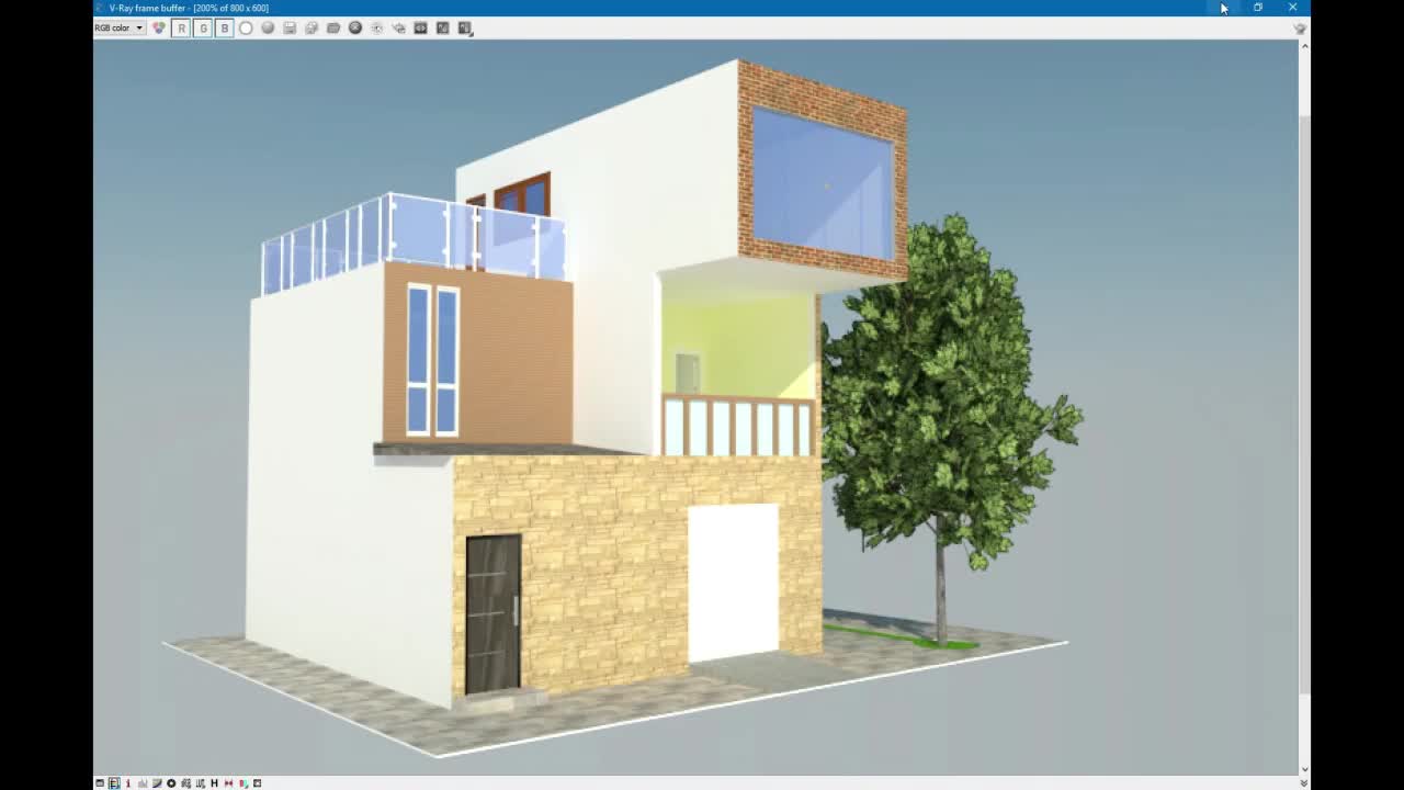 Casa em 3D Sketchup