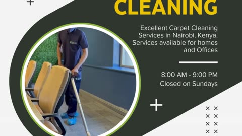 Reliable Carpet Cleaning Service in Nairobi | 0722554435