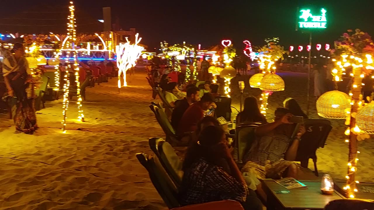 Baga Beach Night _ Goa, India