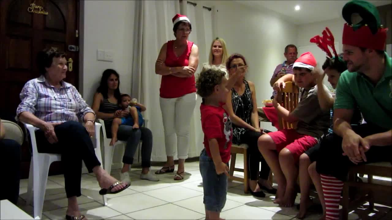 Jones Family Christmas Eve Fun 2014 - Santa came to visit
