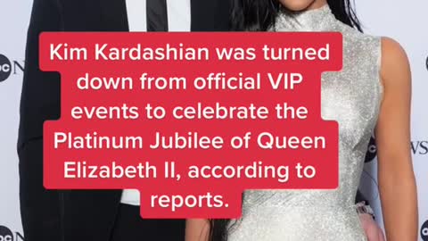Kim is not keeping up with real royalty...