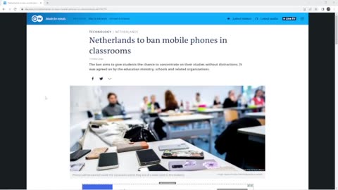 Netherlands To Ban Phones In Classrooms