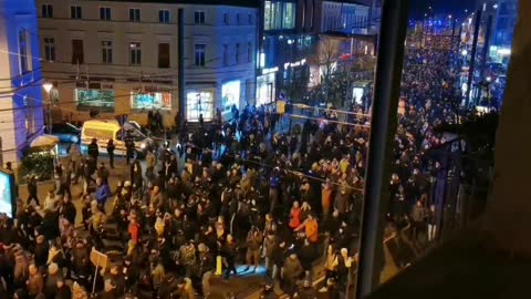 Thousands march for medical freedom in Rostock, Germany.