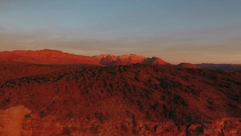 Red Sunset in Arizona