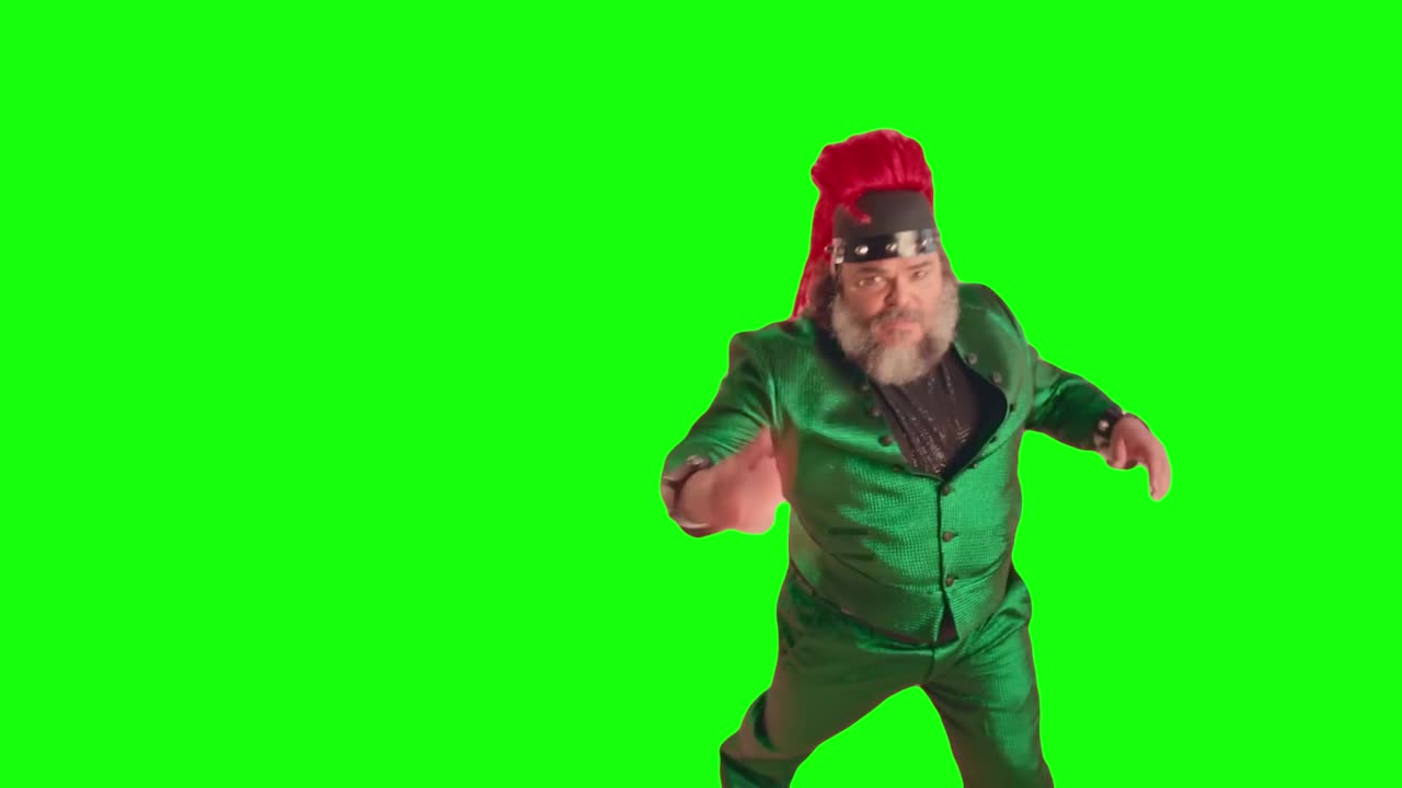 Jack Black Tosses a Peach | Green Screen