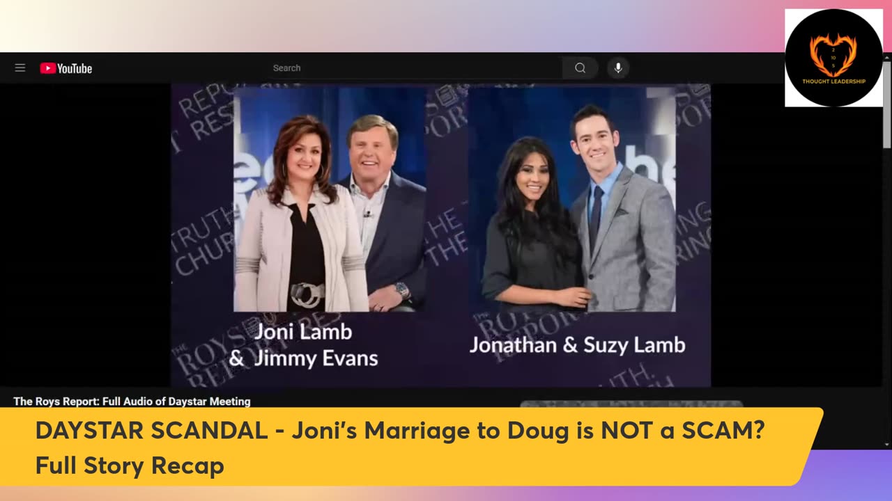 DAYSTAR SCANDAL Is Joni's Marriage to Doug a SCAM?