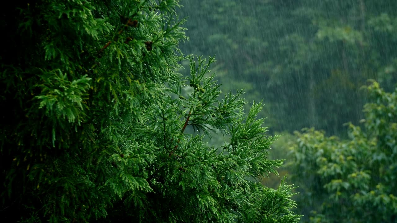 Mesmerizing ASMR Raindrop Symphony