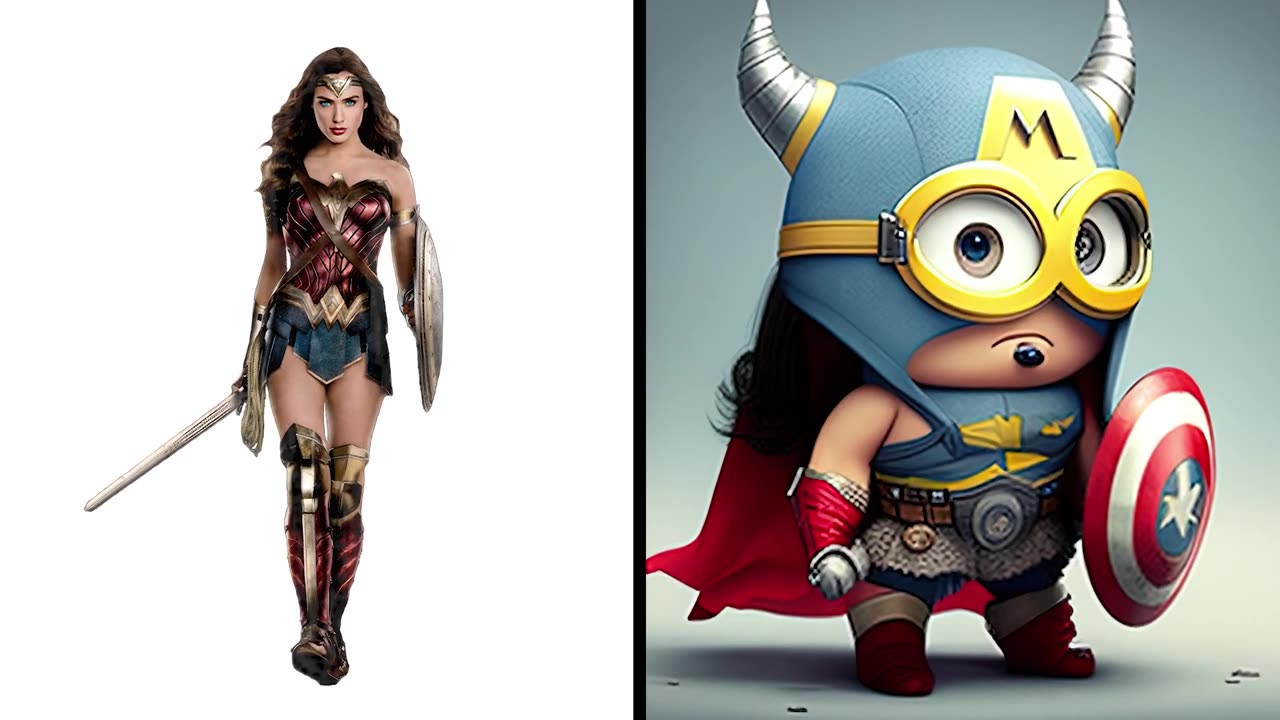 SUPERHEROES but MINION