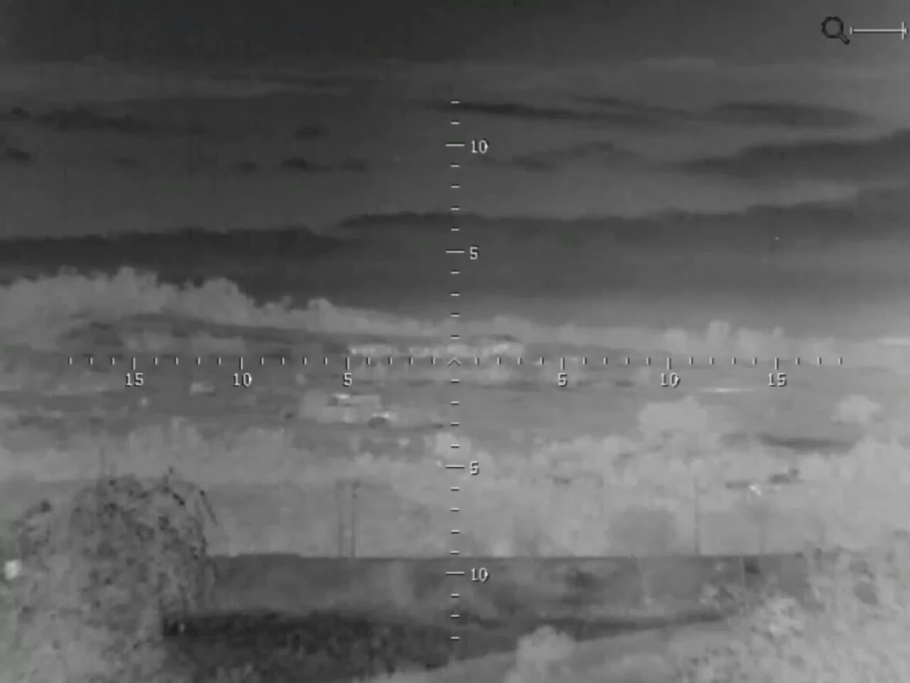 203mm artillery impacts from the 2s7 Pion SPG