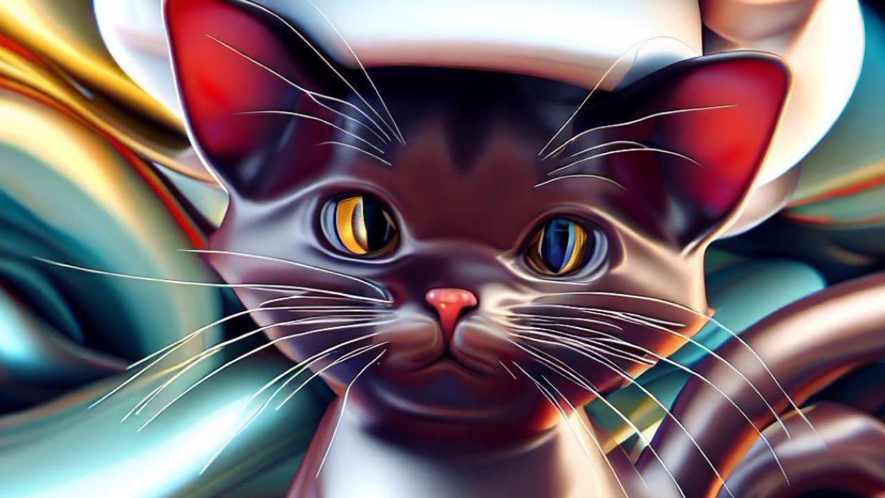 Cat in chef out fit || AI image 4k 3D generation