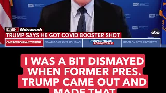 was “stunned” when former was booed by his supporters for getting boosted.