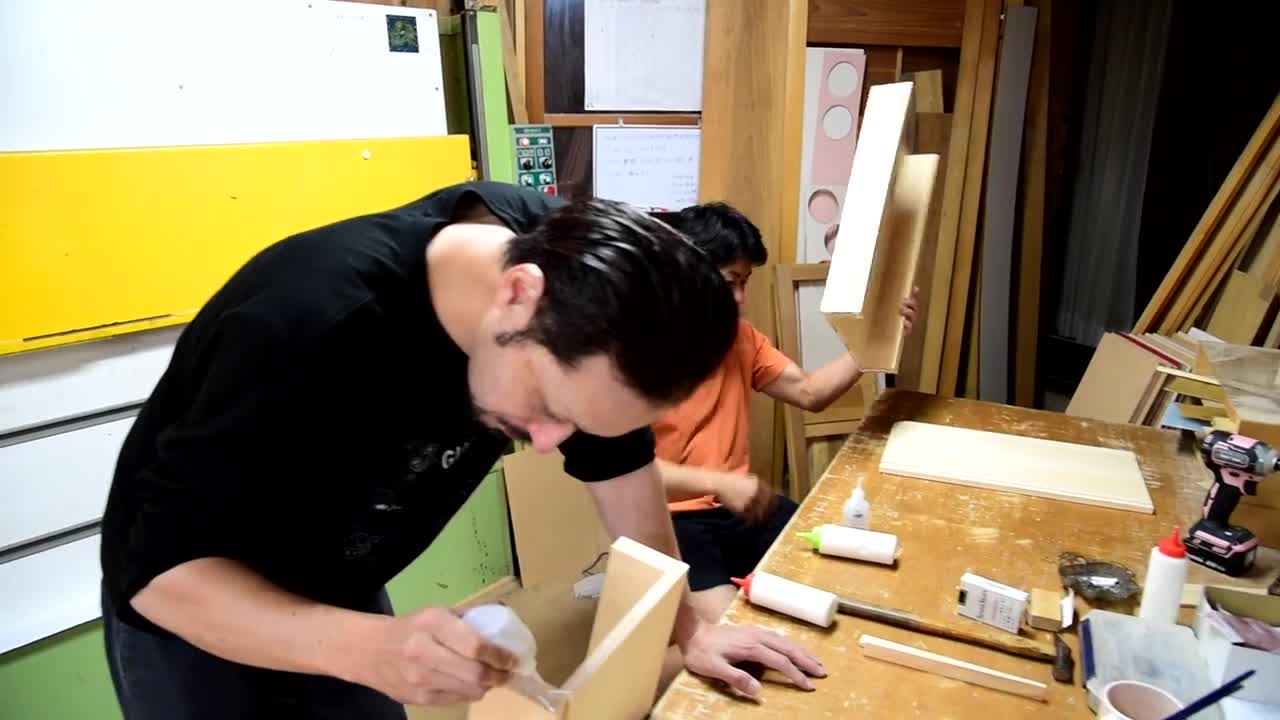 【宮崎県小林市】木製ままごとキッチン制作風景