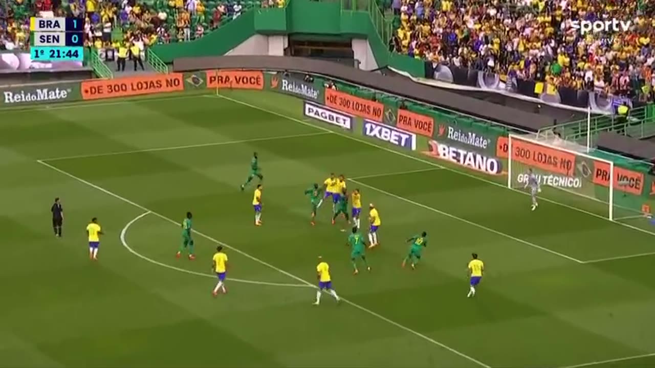 Brazil Vs Senegal, First Goal for Senegal by Habibou Mouhamadou Diallo 22'